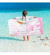 Amazon.com: WERNNSAI Mermaid Kids Beach Towel for Girls - 30
